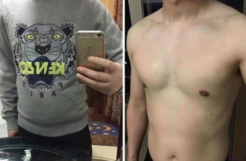 堅持劃船機1年效果對比.jpg 堅持劃船機1年效果對比.jpg